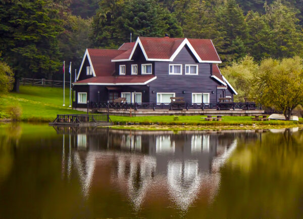 Golcuk / Bolu / Turkey, autumn season. Travel concept photo.